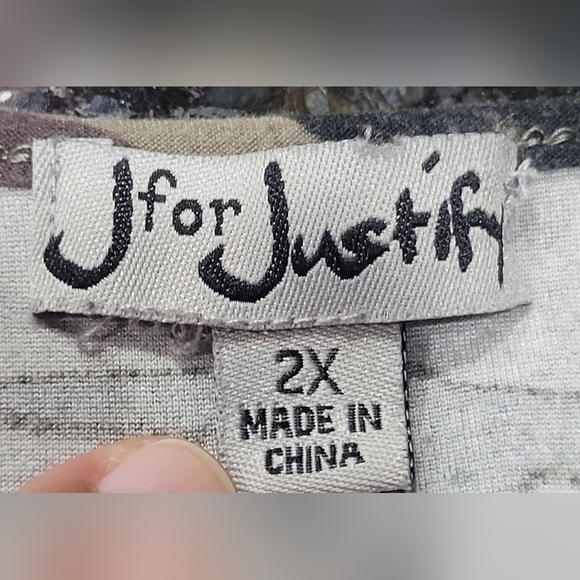 2X Camo Military Romper Side Pockets Elastic Cuff w/Black Tee - Picture 12 of 12